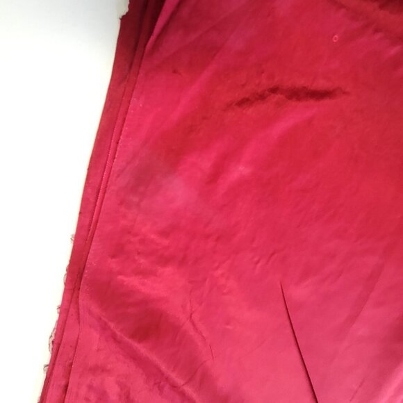 Maroon Burgundy Saree with colorful floral embroidery - Unstitched- NEW - Picture 8 of 10